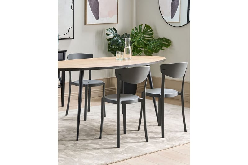 Matstol Utendørs Maple Creek - Mørk Grå - Hagemøbler & utemiljø - Balkong & terrasse - Balkongmøbler - Balkongstoler