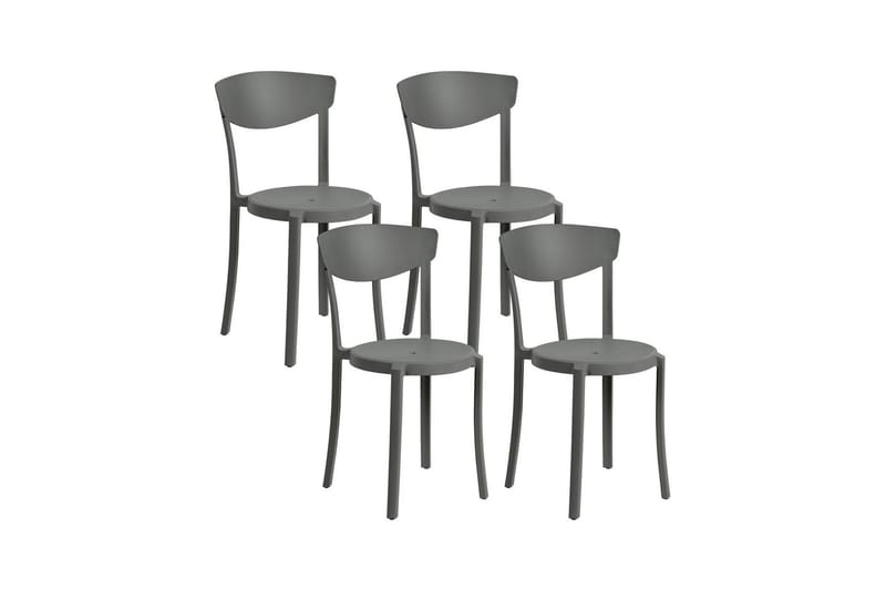 Matstol Utendørs Maple Creek - Mørk Grå - Hagemøbler & utemiljø - Balkong & terrasse - Balkongmøbler - Balkongstoler