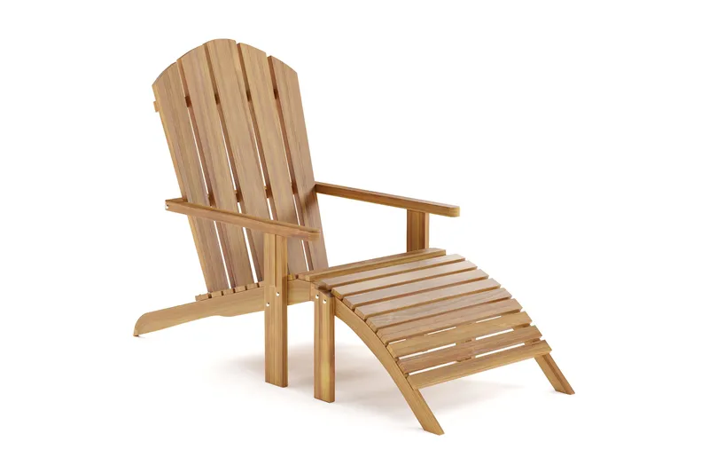 Menorca Armstol – Solstol i tre Utendørs, Teak / Natur