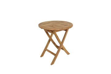 Milano Sammenleggbart bord Ø70 cm - Naturlig Farget Teak - Hagemøbler & utemiljø - Balkong & terrasse - Balkongmøbler - Balkongbord