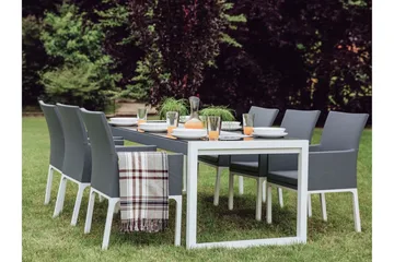 Monteroni Lenestol - Grå/Hvit - Hagemøbler & utemiljø - Balkong & terrasse - Balkongmøbler - Balkongstoler