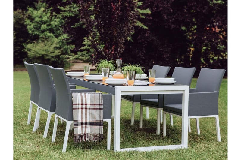 Monteroni Lenestol - Grå/Hvit - Hagemøbler & utemiljø - Balkong & terrasse - Balkongmøbler - Balkongstoler