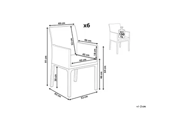 Monteroni Lenestol - Grå/Hvit - Hagemøbler & utemiljø - Balkong & terrasse - Balkongmøbler - Balkongstoler