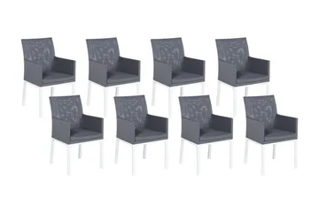 Monteroni Lenestol - Grå/Hvit - Hagemøbler & utemiljø - Balkong & terrasse - Balkongmøbler - Balkongstoler