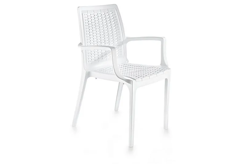 Omber Armstol Utomhus, Hvit