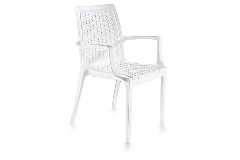 Omber Armstol Utomhus, Hvit