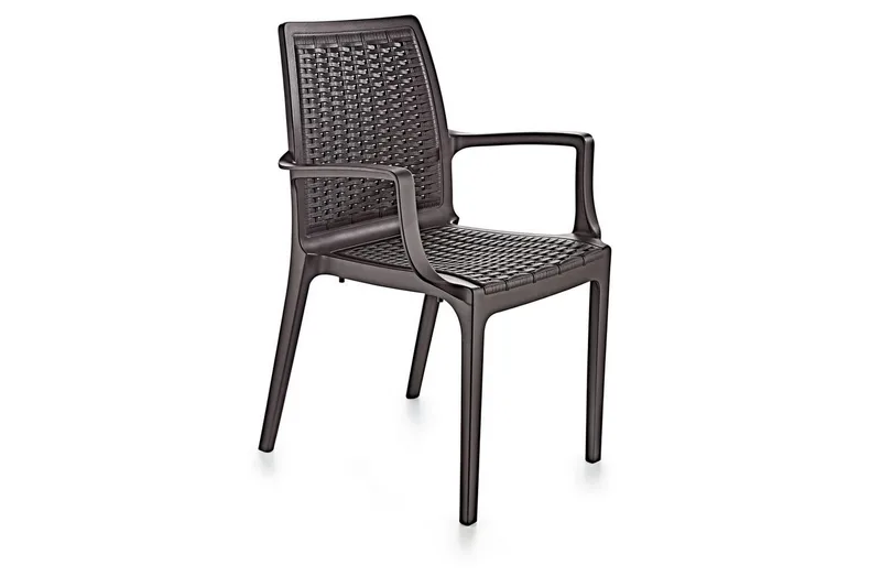 Omber Armstol Utomhus, Mørkebrun