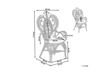 Påfuglstol Carrara - Hagemøbler & utemiljø - Balkong & terrasse - Balkongmøbler - Balkongstoler