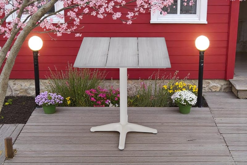 Palermo Bistrobord 70×70 cm - Grå/Beige - Hagemøbler & utemiljø - Balkong & terrasse - Balkongmøbler - Balkongbord
