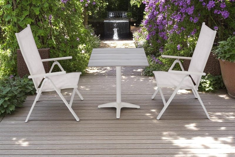 Palermo Bistrobord 70×70 cm - Grå/Beige - Hagemøbler & utemiljø - Balkong & terrasse - Balkongmøbler - Balkongbord