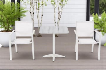 Palermo Bistrobord 70×70 cm - Grå/Beige - Hagemøbler & utemiljø - Balkong & terrasse - Balkongmøbler - Balkongbord