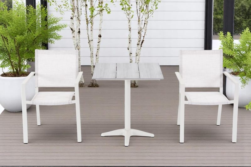 Palermo Bistrobord 70×70 cm - Grå/Beige - Hagemøbler & utemiljø - Balkong & terrasse - Balkongmøbler - Balkongbord