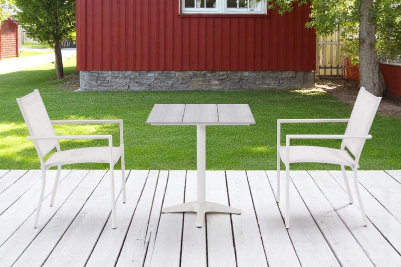 Palermo Bistrobord 70×70 cm - Grå/Beige - Hagemøbler & utemiljø - Balkong & terrasse - Balkongmøbler - Balkongbord