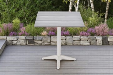 Palermo Bistrobord 70×70 cm - Grå/Beige - Hagemøbler & utemiljø - Balkong & terrasse - Balkongmøbler - Balkongbord