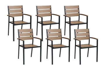 Pereta Lenestol - Lys Brun/Sort - Hagemøbler & utemiljø - Balkong & terrasse - Balkongmøbler - Balkongstoler