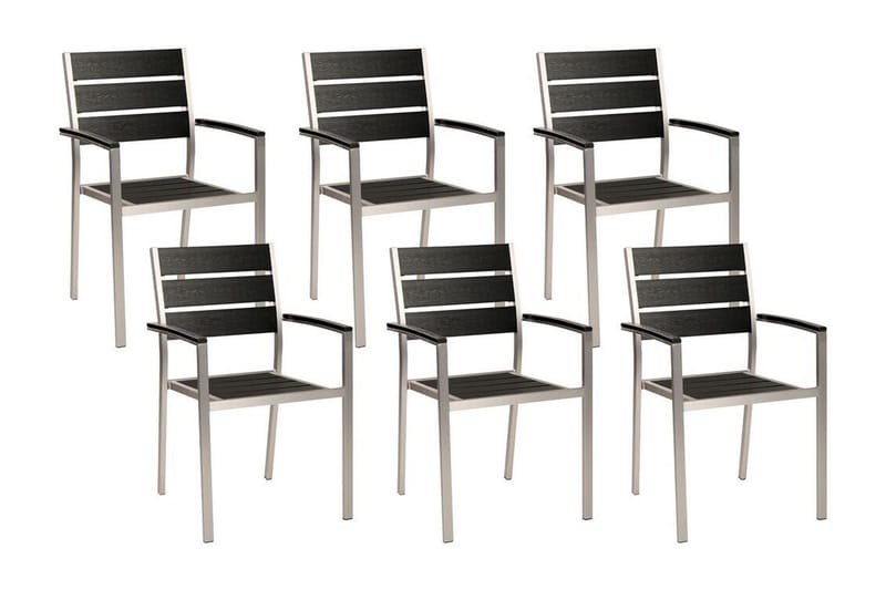 Pereta Lenestol - Svart/Sølv - Hagemøbler & utemiljø - Balkong & terrasse - Balkongmøbler - Balkongstoler