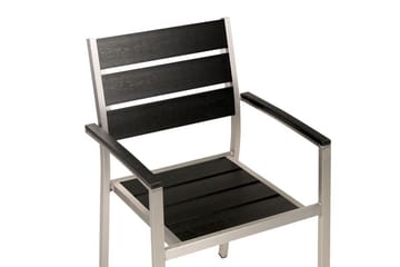 Pereta Lenestol - Svart/Sølv - Hagemøbler & utemiljø - Balkong & terrasse - Balkongmøbler - Balkongstoler