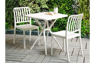Pesaro Spisestol Utendørs - Hvit - Hagemøbler & utemiljø - Balkong & terrasse - Balkongmøbler - Balkongstoler