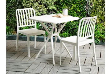 Pesaro Spisestol Utendørs - Hvit - Hagemøbler & utemiljø - Balkong & terrasse - Balkongmøbler - Balkongstoler
