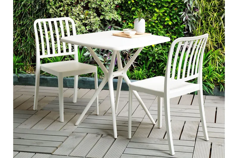 Pesaro Spisestol Utendørs - Hvit - Hagemøbler & utemiljø - Balkong & terrasse - Balkongmøbler - Balkongstoler