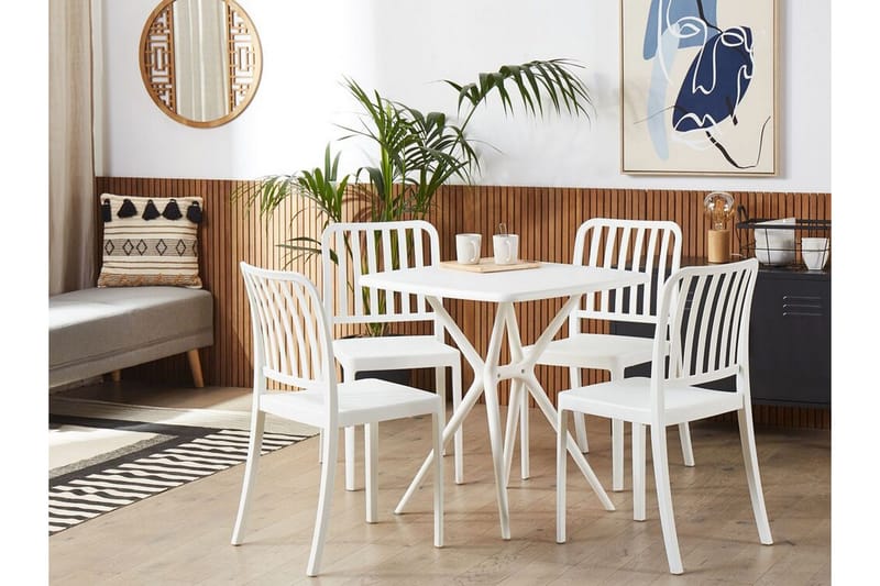 Pesaro Spisestol Utendørs - Hvit - Hagemøbler & utemiljø - Balkong & terrasse - Balkongmøbler - Balkongstoler