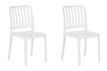 Pesaro Spisestol Utendørs - Hvit - Hagemøbler & utemiljø - Balkong & terrasse - Balkongmøbler - Balkongstoler