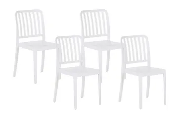 Pesaro Spisestol Utendørs - Hvit - Hagemøbler & utemiljø - Balkong & terrasse - Balkongmøbler - Balkongstoler