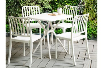Pesaro Spisestol Utendørs - Hvit - Hagemøbler & utemiljø - Balkong & terrasse - Balkongmøbler - Balkongstoler