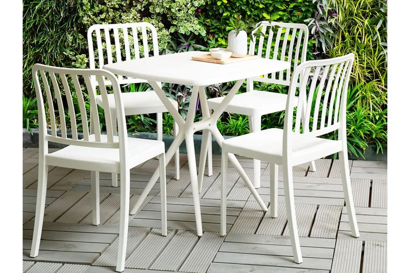 Pesaro Spisestol Utendørs - Hvit - Hagemøbler & utemiljø - Balkong & terrasse - Balkongmøbler - Balkongstoler