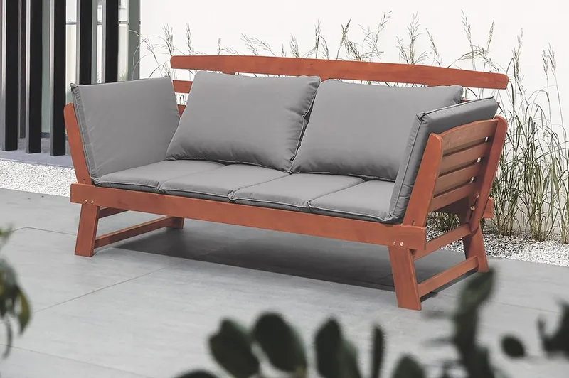 Portici Sofa 210 cm - Tre / Natur - Hagemøbler & utemiljø - Balkong & terrasse - Balkongmøbler - Balkongsofa