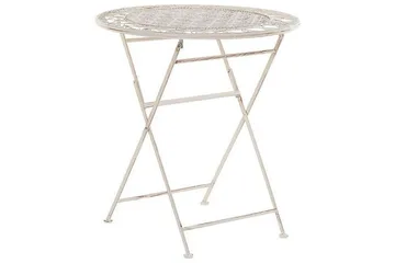 Runt bord Beliani Trieste Beige - Hagemøbler & utemiljø - Balkong & terrasse - Balkongmøbler - Balkongbord