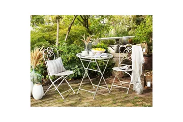 Runt bord Beliani Trieste Beige - Hagemøbler & utemiljø - Balkong & terrasse - Balkongmøbler - Balkongbord