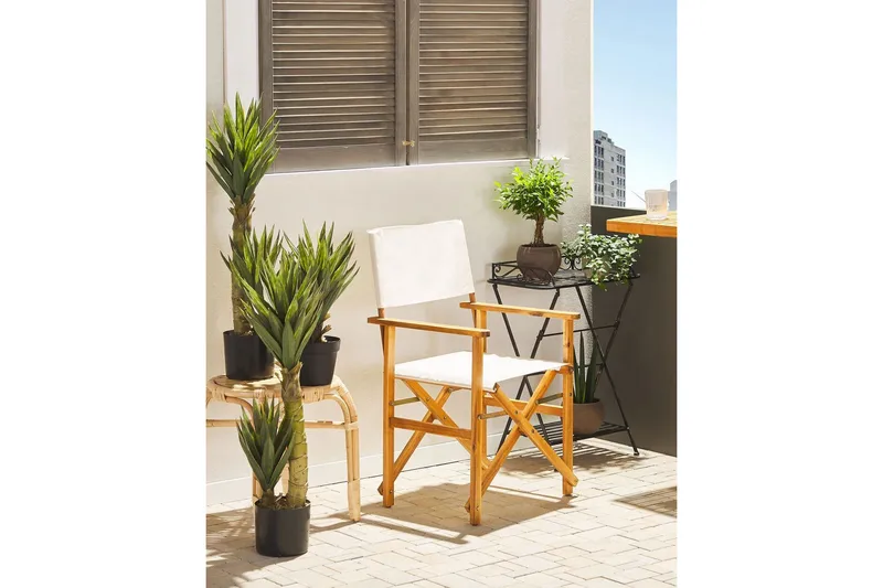 Salve Lenestol - Lys Brun/Hvit - Hagemøbler & utemiljø - Balkong & terrasse - Balkongmøbler - Balkongstoler