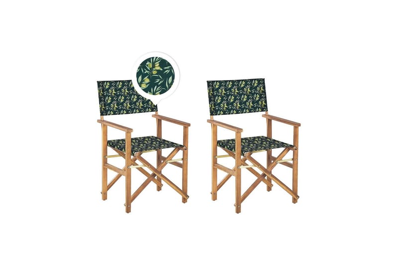 Salve Lenestol - Mørk Grønn/Hvit/Lysebrun - Hagemøbler & utemiljø - Balkong & terrasse - Balkongmøbler - Balkongstoler