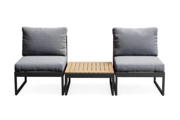 Samira Caféset Utendørs - Grå - Hagemøbler & utemiljø - Hagegruppe - Cafemøbler & cafesett