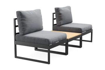 Samira Caféset Utendørs - Grå - Hagemøbler & utemiljø - Hagegruppe - Cafemøbler & cafesett