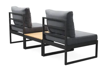 Samira Caféset Utendørs - Grå - Hagemøbler & utemiljø - Balkong & terrasse - Balkongmøbler - Balkongstoler