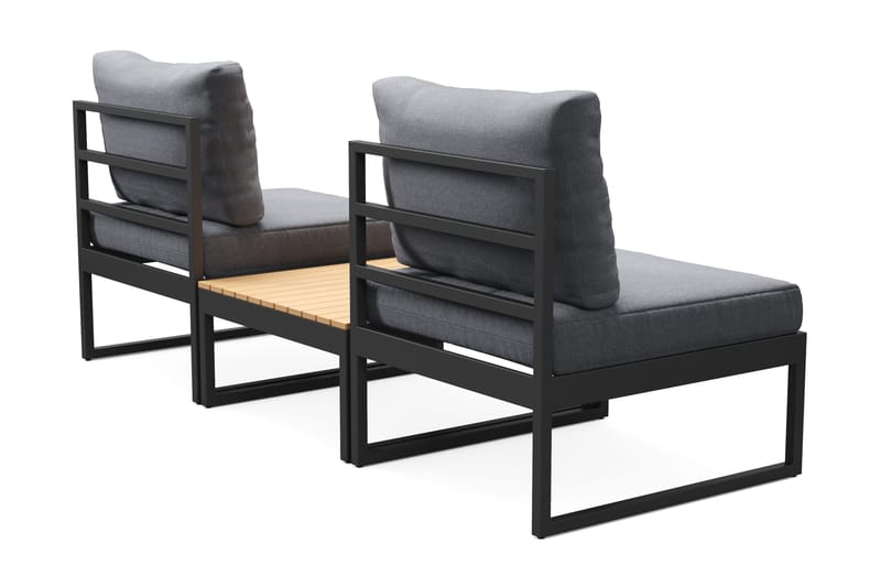 Samira Caféset Utendørs - Grå - Hagemøbler & utemiljø - Balkong & terrasse - Balkongmøbler - Balkongstoler