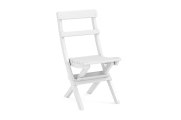 Sammenleggbar Stol Utendørs - Hvit - Hagemøbler & utemiljø - Balkong & terrasse - Balkongmøbler - Balkongstoler