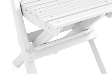 Sammenleggbar Stol Utendørs - Hvit - Hagemøbler & utemiljø - Balkong & terrasse - Balkongmøbler - Balkongstoler