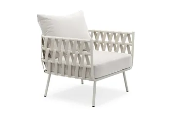 Sandina Loungestol Utendørs - Beige - Hagemøbler & utemiljø - Balkong & terrasse - Balkongmøbler - Balkongstoler