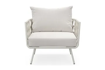 Sandina Loungestol Utendørs - Beige - Hagemøbler & utemiljø - Balkong & terrasse - Balkongmøbler - Balkongstoler