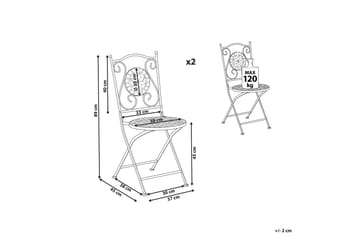 Sannicola Spisestol Utendørs - Svart - Hagemøbler & utemiljø - Balkong & terrasse - Balkongmøbler - Balkongstoler