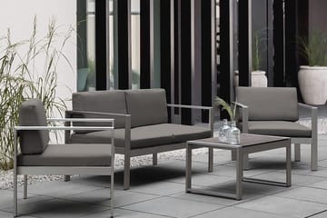 Tirrena Sofa 142 cm - Grå - Hagemøbler & utemiljø - Balkong & terrasse - Balkongmøbler - Balkongsofa