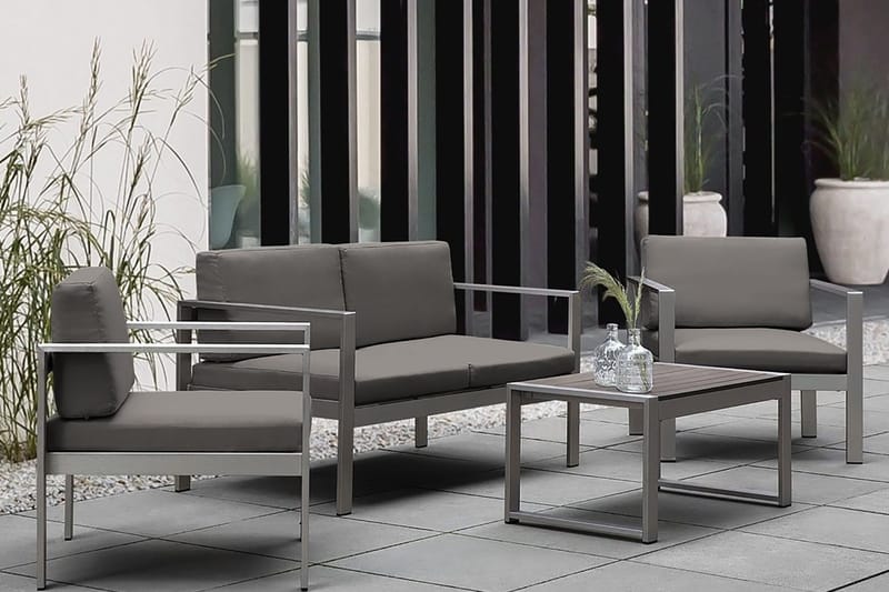 Tirrena Sofa 142 cm - Grå - Hagemøbler & utemiljø - Balkong & terrasse - Balkongm øbler - Balkongsofa