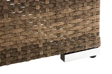 Wisconsin Premium Loungesofa uten Armstøtte 2-seters - Kunstrotting/Sand/Svart - Hagemøbler & utemiljø - Balkong & terrasse - Balkongmøbler - Balkongsofa