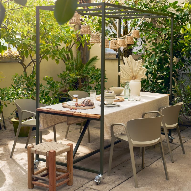 Spisestol Bent utendørs - Grønn - Hagemøbler & utemiljø - Balkong & terrasse - Balkongmøbler - Balkongstoler