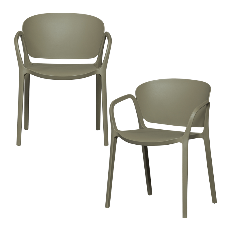 Spisestol Bent utendørs - Grønn - Hagemøbler & utemiljø - Balkong & terrasse - Balkongmøbler - Balkongstoler