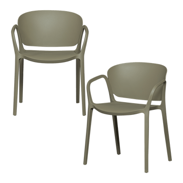 Spisestol Bent utendørs - Grønn - Hagemøbler & utemiljø - Balkong & terrasse - Balkongmøbler - Balkongstoler