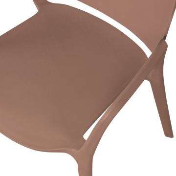 Spisestol Bent utendørs - Lakserosa - Hagemøbler & utemiljø - Balkong & terrasse - Balkongmøbler - Balkongstoler